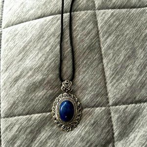 Blue stone necklace